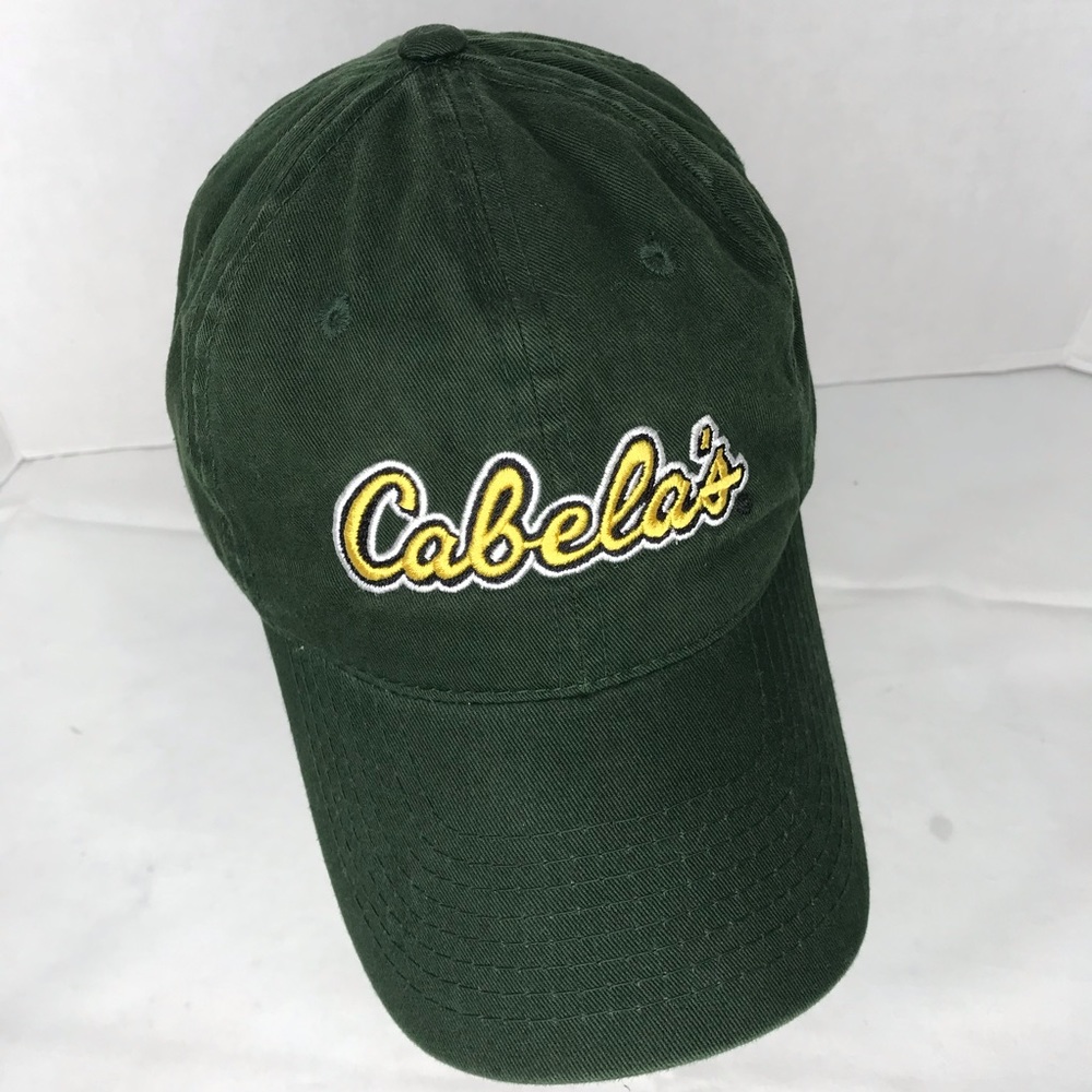 Cabella’s green gold baseball cap hat